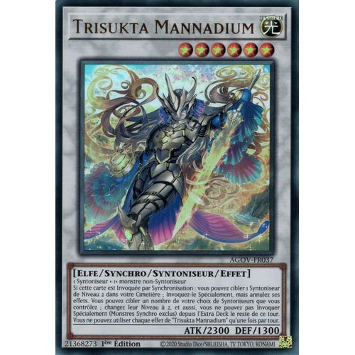 Yu Gi Oh ! Trisukta Mannadium Agov-Fr037 Ultra Rare En Français