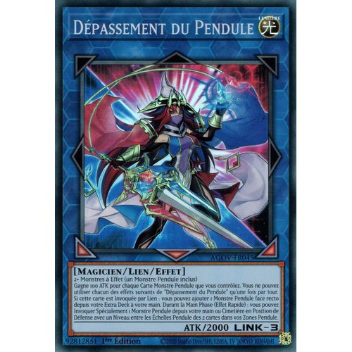 Yu Gi Oh ! Dépassement Du Pendule Agov-Fr045 Super Rare En Français