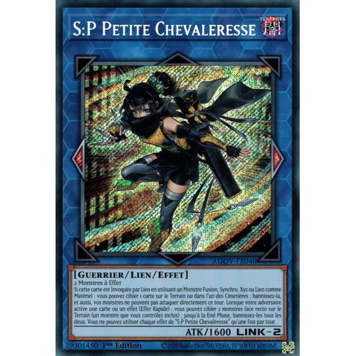 Yu Gi Oh ! S:P Petite Chevaleresse Agov-Fr046 Secret Rare En Français