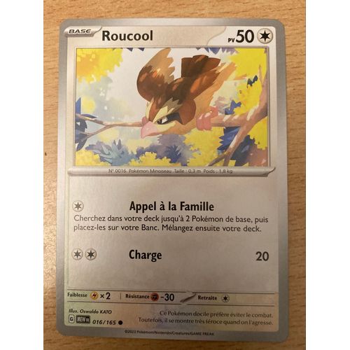 (1053) Roucool 16/165 Pokemon 