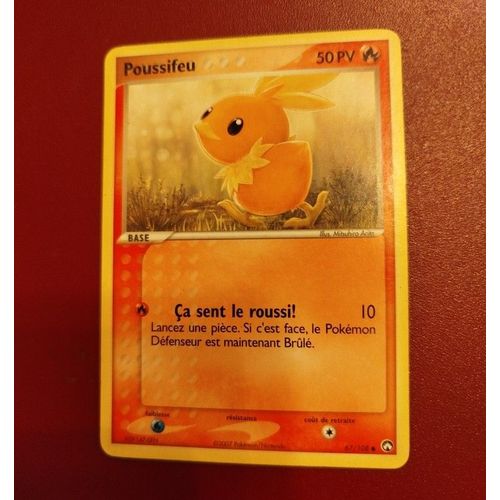 Carte Pokemon Française Officielle Commune = Poussifeu - 50 Pv - N° 67/108 Du Bloc Ex Gardiens Du Pouvoir De 2007