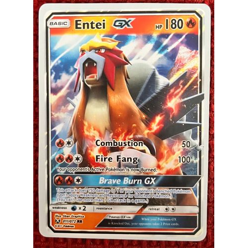 Carte Pokémon Entei Gx 011/072