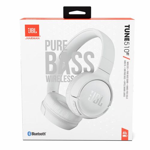 Casque sans fil Bluetooth JBL by Harman Tune 510 couleur blanche