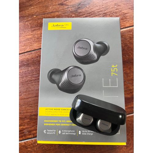 Jabra Elite 75t - Écouteurs Bluetooth avec réduction de Bruit Active