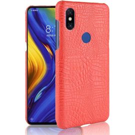 Housses Téléphone Portable, Coque Xiaomi Mi Mix3, Motif De Luxe Classique En Peau De Crocodile Ultra Mince Housse De Protection En Cuir Pu Anti-Rayures Pour Pc Xiaomi Mi Mix 3 Couleur : Rouge