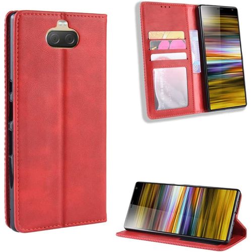 Coque Pour Sony Xperia 10 Plus,Étui De Protection Coque Pour Sony Xperia 10 Plus I3213 I4213 I4293 I3223/Xperia Xa3 Ultra Coque Housse Etui Cover Funda Red