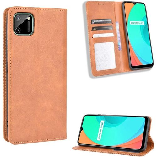 Coque Pour Oppo Realme C11,Étui De Protection Coque Pour Oppo Realme C11 Rmx2185 Coque Housse Etui Cover Brown