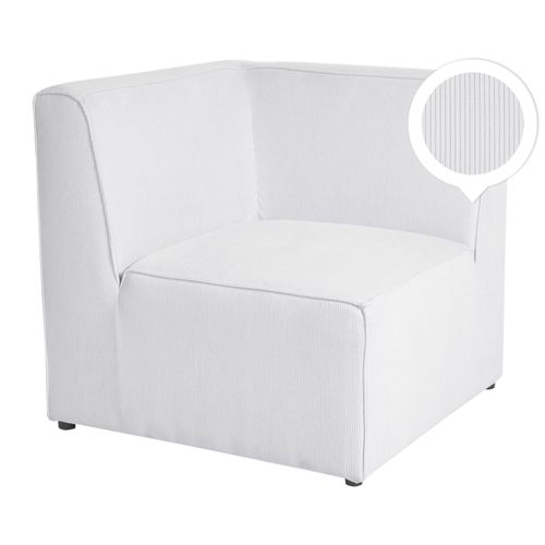 Module Angle En Velours Côtelé Blanc Cassé Pour Canapé Lemvig