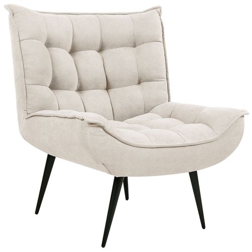 Fauteuil En Tissu Beige Clair Alvesta