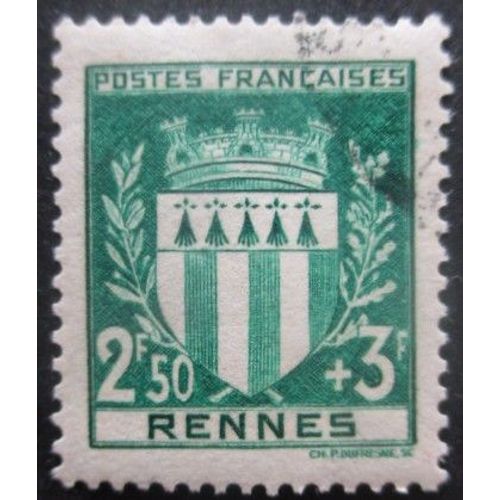 France N°534 Armoirie De Rennes Oblitéré