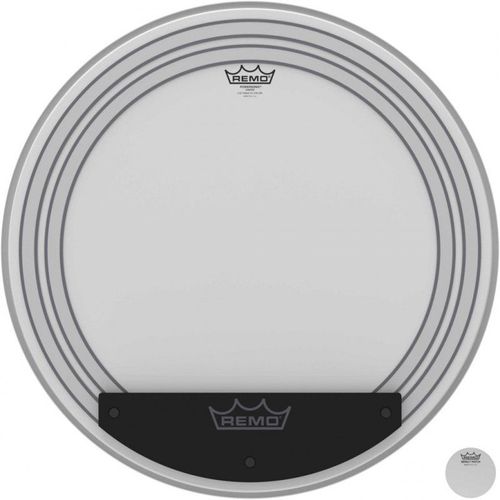 Remo Pw-1124-00 - Peau Powersonic Sablée 24" Pour Grosse Caisse, Avec Anneaux Internes