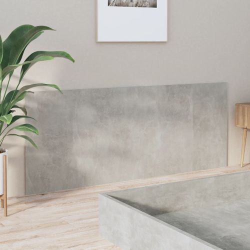 Tête De Lit Accessoire Couchage Chambre À Coucher Meuble 200 X 1,5 X 80 Cm Mdf Gris Tdl0203236
