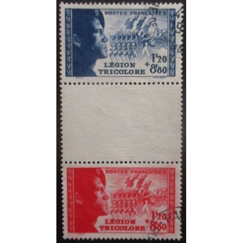France N°566a Légion Tricolore Oblitéré