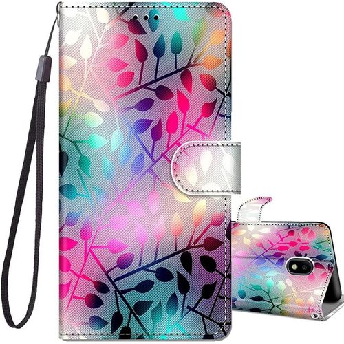 Coque Pour Samsung Galaxy J3 2017, Etui Portefeuille Antichoc Housse Protection Avec Motif, Fonction Support Porte Carte Pu Cuir À Rabat Coque Pour Samsung J3 2017 5,0 Pouces - Motif H