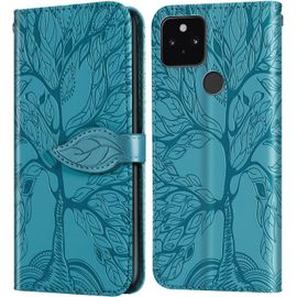 Coque Pour Google Pixel 5 Antichoc Mode Etui En Cuir Premium Silicone Gel Tpu Housse Case Cover De Protection Pour Etui Google Pixel 5 6.0"" Bleu