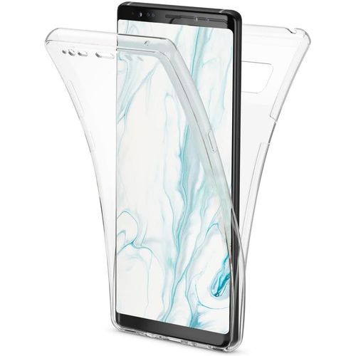 Housse 360-Degrés Pour Samsung Galaxy Note 8 Coque, Transparent Full-Cover Case Mince Silicone Avant & Arrière Protege Couverture, Anti-Choc Cover Integrale Etui Protection D'ecran