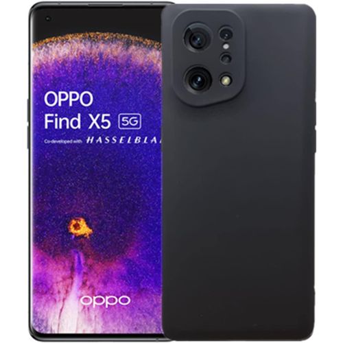 Coque Pour Oppo Find X5 5g Étui En Tpu Souple Coque Slim Anti Dérapant Étui Protection Arrière Cover Antichoc Pour Oppo Find X5 5g Noir