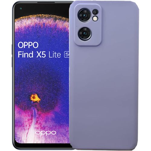 Coque Pour Oppo Find X5 Lite 5g Coque En Tpu, Souple Coque Slim Anti Glisse Coque Protection Arrière Anti Choc Pour Oppo Find X5 Lite 5g Lilla