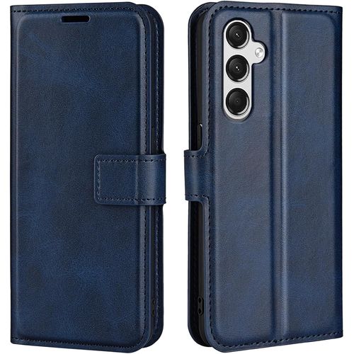 Coque For Samsung Galaxy A15 5g A156b A 15 Lte A155f Housse En Cuir Pu Tpu Magnétique Protection Étui Telephone Portable Portefeuille Fonction Support Bleu