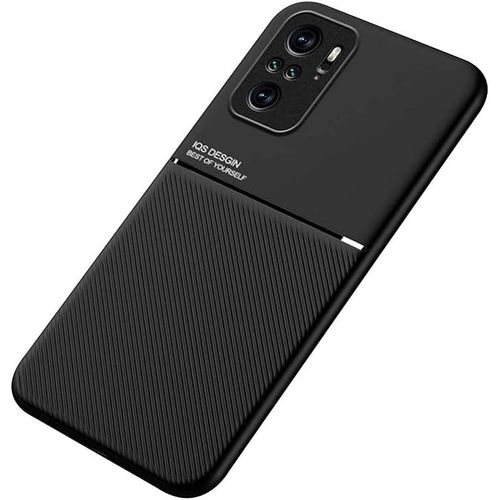 Coque Housse Étui Plaque De Métal Intégrée Pour Xiaomi Redmi Note 10 4g/Xiaomi Redmi Note 10s - Noir