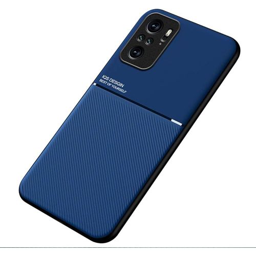 Coque Housse Étui Plaque De Métal Intégrée Pour Xiaomi Redmi Note 10 4g/Xiaomi Redmi Note 10s - Bleu