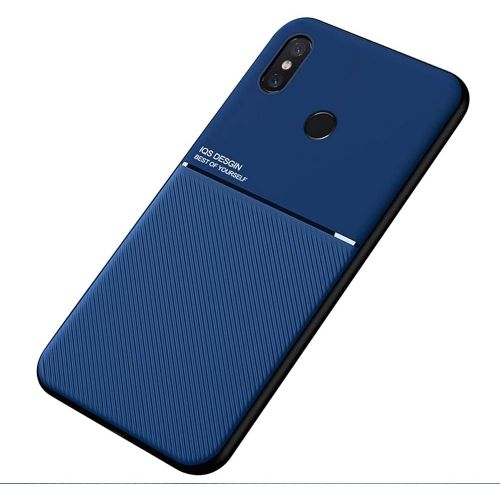 Coque Housse Étui Plaque De Métal Intégrée Pour Xiaomi Redmi Note 5/Note 5 Pro - Bleu