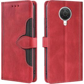 Coque Pour Nokia G10 G20 Nokia 6.3 Etui, Housse Premium Pu Portefeuille Livre Protection Magnétique Carte Fentes Stand Fonction Pour Nokia G10 G20 Nokia 6.3. Rouge