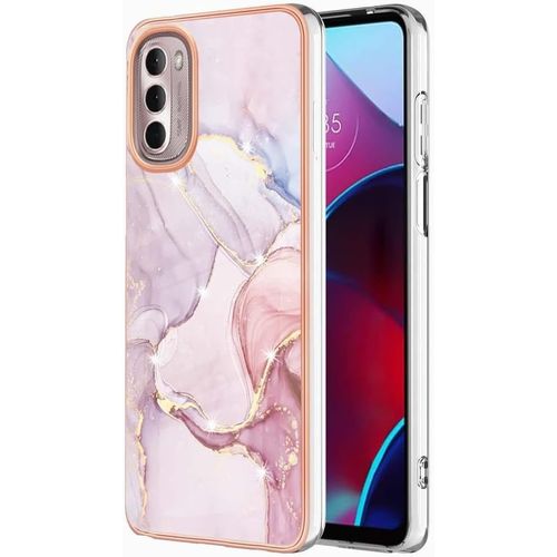 Coque Pour Motorola Moto G Stylus 2022 4g Etui Transparent Cadre De Placage Pc Dur+Silicone Tpu Souple Anti Empreintes Digitales Résistant Aux Rayures Housse Étui Pour Moto G Stylus B5