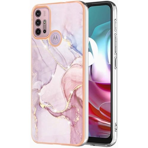 Coque Pour Motorola Moto G10 G20 G30 Etui Transparent Cadre De Placage Pc Dur+Silicone Tpu Souple Anti Empreintes Digitales Résistant Aux Rayures Housse Étui Pour Moto G10 G20 G30 B5