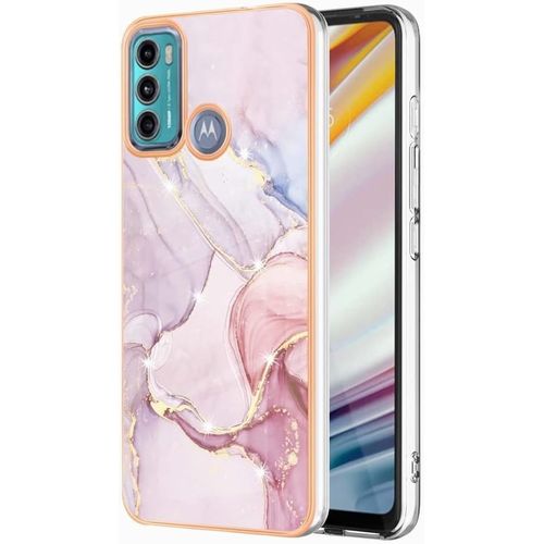 Coque Pour Motorola Moto G40 Fusion Etui Transparent Cadre De Placage Pc Dur+Silicone Tpu Souple Antiempreintes Digitales Résistant Aux Rayures Housse Étui Pour Moto G40 Fusion B5