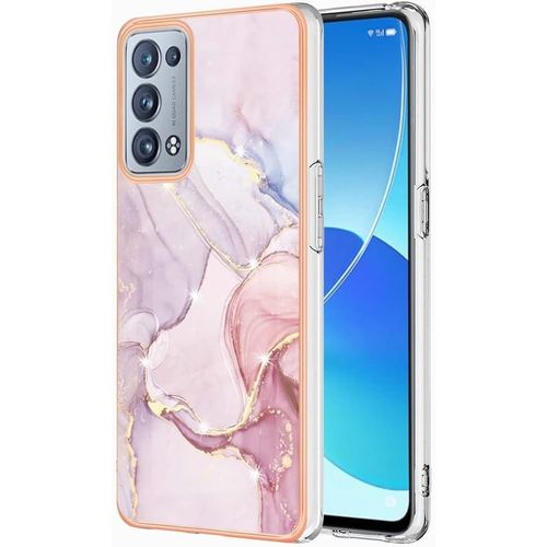 Coque Pour Oppo Reno 6 Pro 5g Etui Transparent Cadre De Placage Pc Dur + Silicone Tpu Souple Anti-Empreintes Digitales Résistant Aux Rayures Housse Étui Pour Oppo Reno 6 Pro 5g, B5