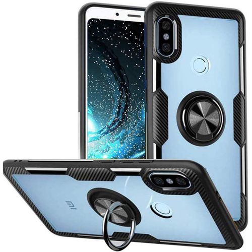 Coque Pour Xiaomi Redmi Note 5, Transparente Dur Pc Etui 360°Ring Stand Souple Tpu Frontière Hybrid Holder Protection Cover Pour Xiaomi Redmi Note 5