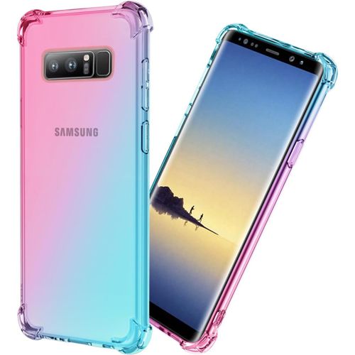 Coque De Téléphone Pour Galaxy Note 8, Coque Samsung Note 8 N950f, Coque De Protection Fine En Tpu Pour Samsung Galaxy Note 8 N950f, Rose Et Vert
