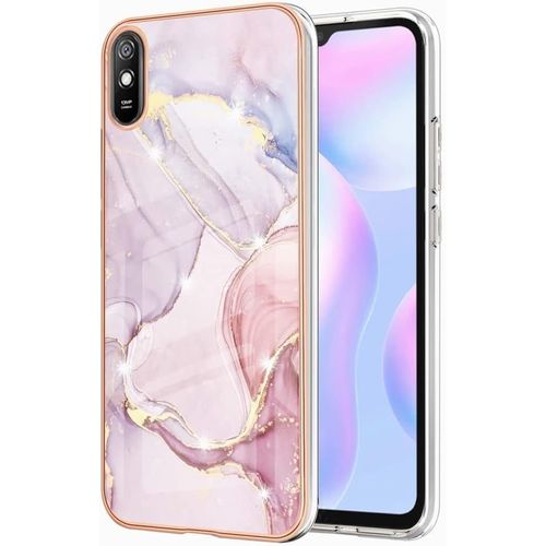 Coque Pour Redmi 9a Etui Transparent Cadre De Placage Pc Dur + Silicone Tpu Souple Anti-Empreintes Digitales Résistant Aux Rayures Housse Étui Pour Redmi 9a, B5