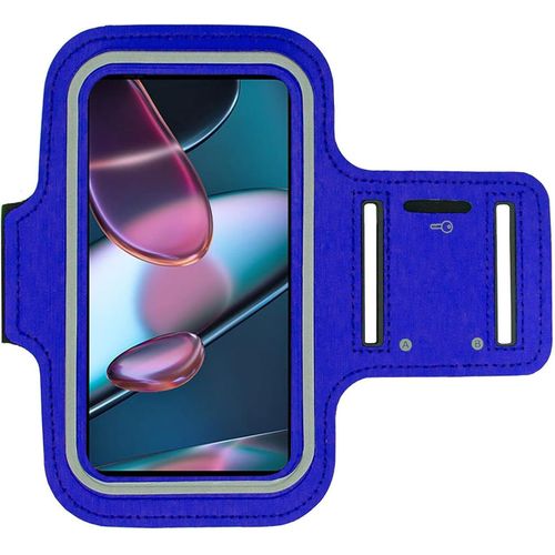 Étui Brassard Moto Edge 30 Pro Pour Course À Pied Vélo Randonnée Cano Marche Équitation Et Autres Sports Pour Motorola Edge 30 Pro Bleu