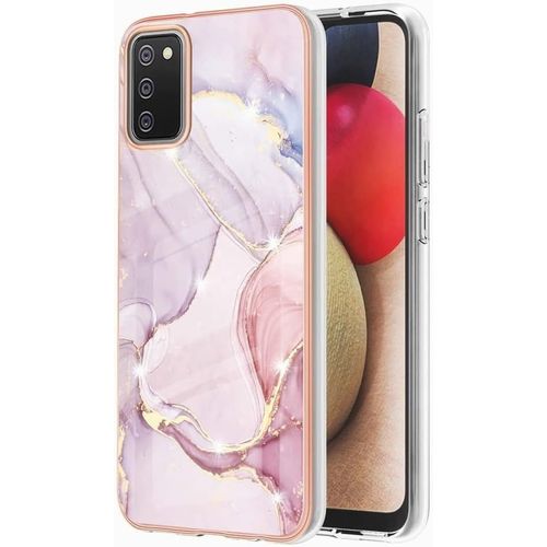 Coque Pour Samsung Galaxy A02s Etui Transparent Cadre De Placage Pc Dur + Silicone Tpu Souple Anti-Empreintes Digitales Résistant Aux Rayures Housse Étui Pour Galaxy A02s, B5