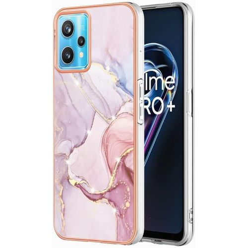 Coque Pour Realme 9 Pro Etui Transparent Cadre De Placage Pc Dur + Silicone Tpu Souple Anti-Empreintes Digitales Résistant Aux Rayures Housse Étui Pour Realme 9 Pro, B5