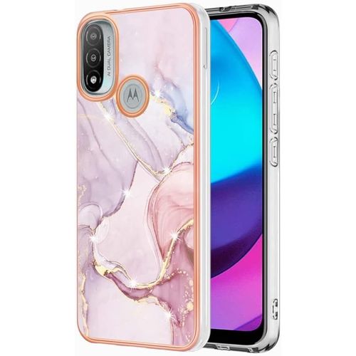 Coque Pour Motorola Moto E20 E30 E40 Etui Transparent Cadre De Placage Pc Dur+Silicone Tpu Souple Antiempreintes Digitales Résistant Aux Rayures Housse Étui Pour Moto E20 E30 E40 B5