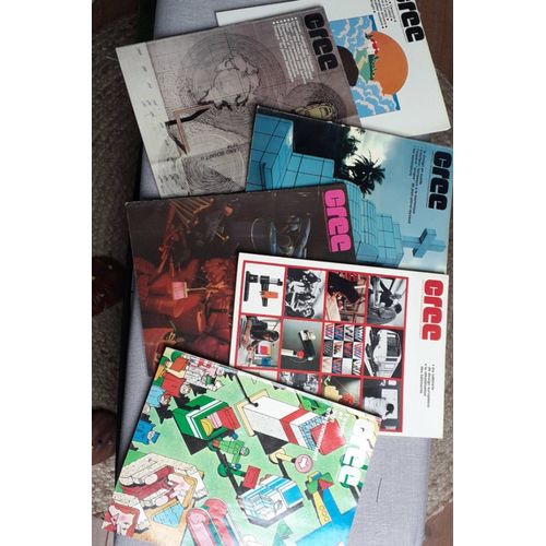 Lots De 6 Magazines Cree (Creations Et Recherches Esthétiques Européennes) De 1974