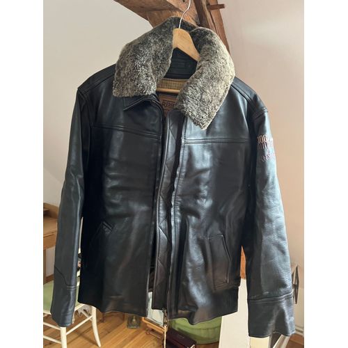 Veste Cuir Collector Johnny Hallyday Tournée Paris 2000 Taille L Redskins