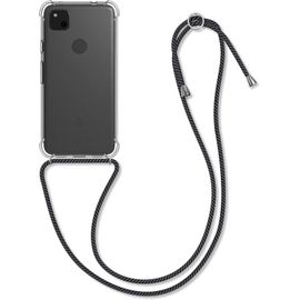 Coque Collier Compatible Avec Google Pixel 4a Coque - Housse De Protection En Tpu Avec Cordon Sangle - Multicolore