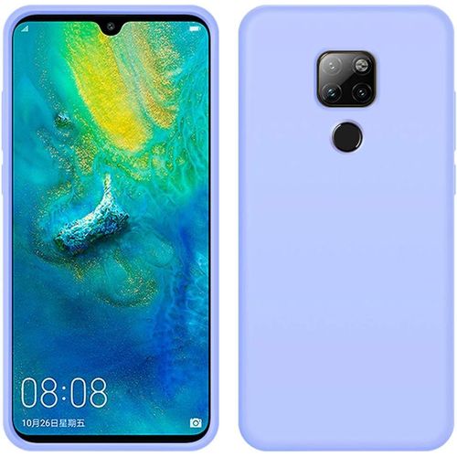 Huawei Mate 20 X Coque Housse De Protection Caoutchouc Silicone Liquide Souple Antichoc Antirayures Antidérapant Etui Pour Huawei Mate 20 X Violet