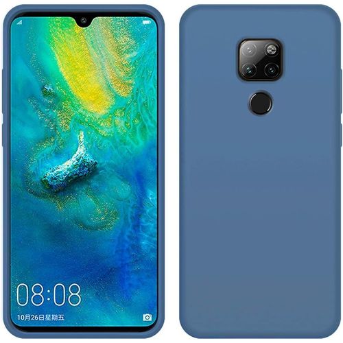 Huawei Mate 20 X Coque Housse De Protection Caoutchouc Silicone Liquide Souple Antichoc Antirayures Antidérapant Etui Pour Huawei Mate 20 X Bleu