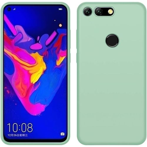 Huawei Honor View 20 Coque, Housse De Protection Caoutchouc Silicone Liquide Souple Antichoc Anti Rayures Antidérapant Etui Pour Huawei Honor View 20 Vert