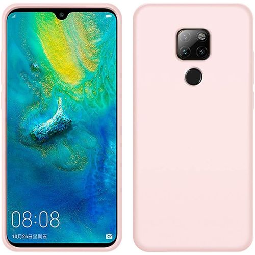 Huawei Mate 20 X Coque Housse De Protection Caoutchouc Silicone Liquide Souple Antichoc Antirayures Antidérapant Etui Pour Huawei Mate 20 X Rose