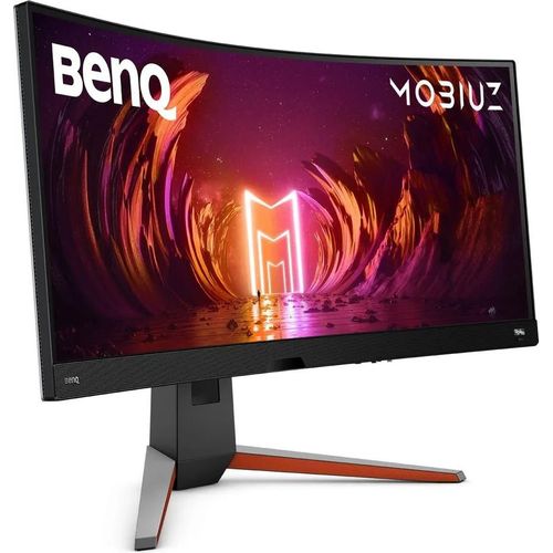 BenQ Mobiuz EX3410R - Écran LED - incurvé - 34" - 3440 x 1440 UWQHD @ 144 Hz - VA - 350 cd/m² - 3000:1 - DisplayHDR 400 - 1 ms - 2xHDMI, DisplayPort - haut-parleurs avec subwoofer