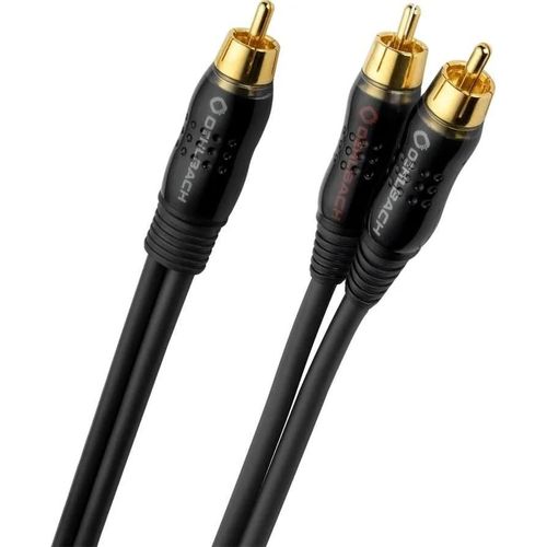 Câble Y RCA audio [2x fiche mâle RCA - 1x fiche mâle RCA] Oehlbach 8 m anthracite