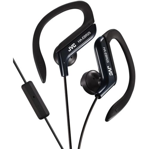 JVC HA-EBR25 - Écouteurs avec micro - embout auriculaire - montage sur l'oreille - filaire - jack 3,5mm - noir