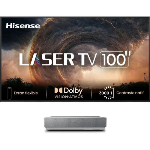 Vidéoprojecteur Hisense 100L5ND Laser TV 4K Gris