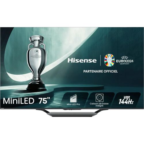 TV QLED HISENSE MiniLED 75U7NQ 75" 4K UHD 2024